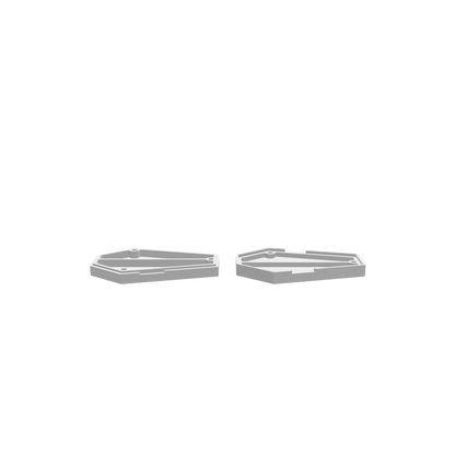 GLB of render file of Coffin Dice Tray Box, a 3D model preview used for visualizing the design before cutting or production.