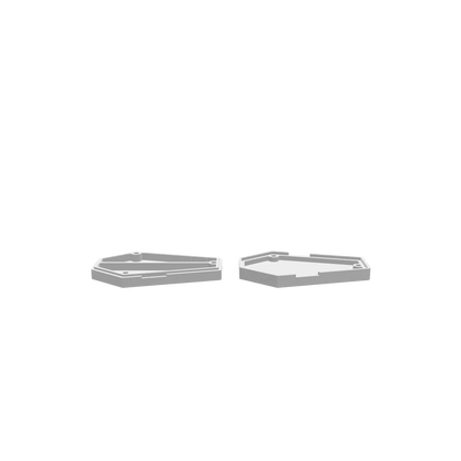 GLB of render file of a coffin dice tray used as a 3D preview to display the shape, size, and details of the finished product.