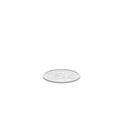 GLB of render file of the conch shell tray, ready for 3D viewing or digital presentation.
