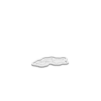 GLB of render file of a Halloween skeleton tray, perfect for crafting or 3D printing festive décor.