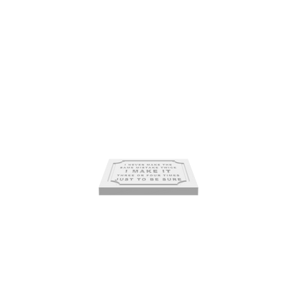 GLB of render file of a 3D cubic shop sign labeled “I Make It,” displayed as a realistic digital model to help visualize the final product before production.