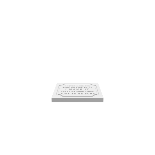 GLB of render file of a 3D cubic shop sign labeled “I Make It,” displayed as a realistic digital model to help visualize the final product before production.