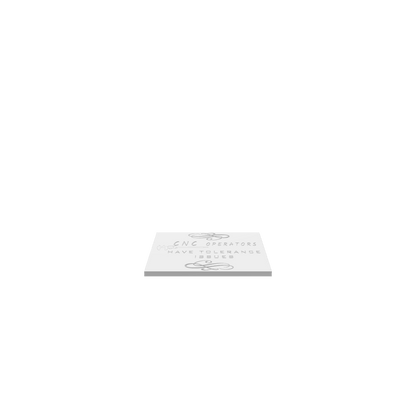 GLB of render file of Cubic Shop Sign Tolerances, used for previewing and checking the 3D layout of the sign before production.