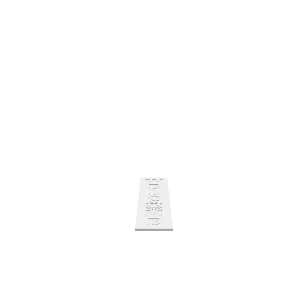 GLB of render file of the D20 Welcome Porch Board, ready for 3D preview and visualization.
