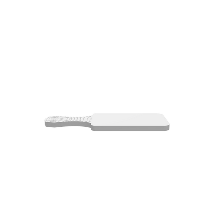 GLB of render file of a Diplodocus cheese board, displaying a 3D preview of the dinosaur-shaped board for serving cheese and snacks.