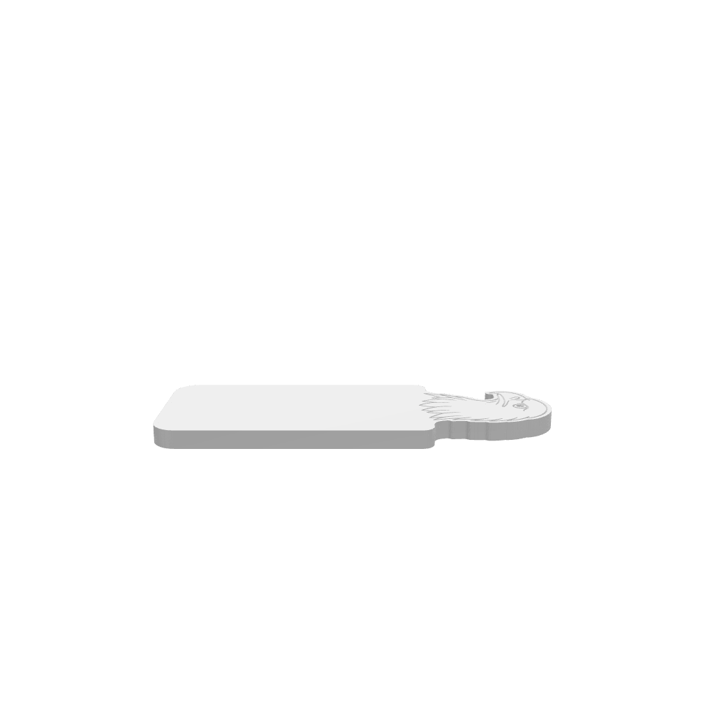 GLB of render file of the eagle head cheese board, ready for 3D visualization and display.