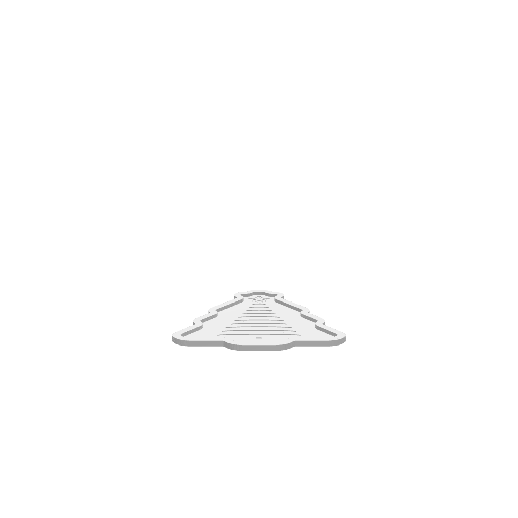 GLB of render file of the Echo Christmas Tree Tray, perfect for 3D visualization and digital previews.