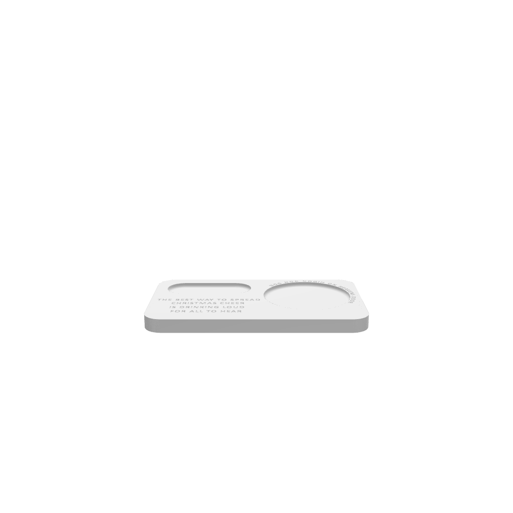 GLB of render file of the Eggnog Cocktail Board, ready for 3D viewing and digital preview before cutting.