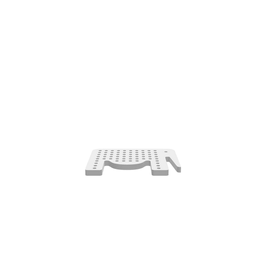 GLB of render file of Elephant Lacing Toy, a 3D digital model used for previewing, customizing, and preparing the design for CNC cutting or laser projects.