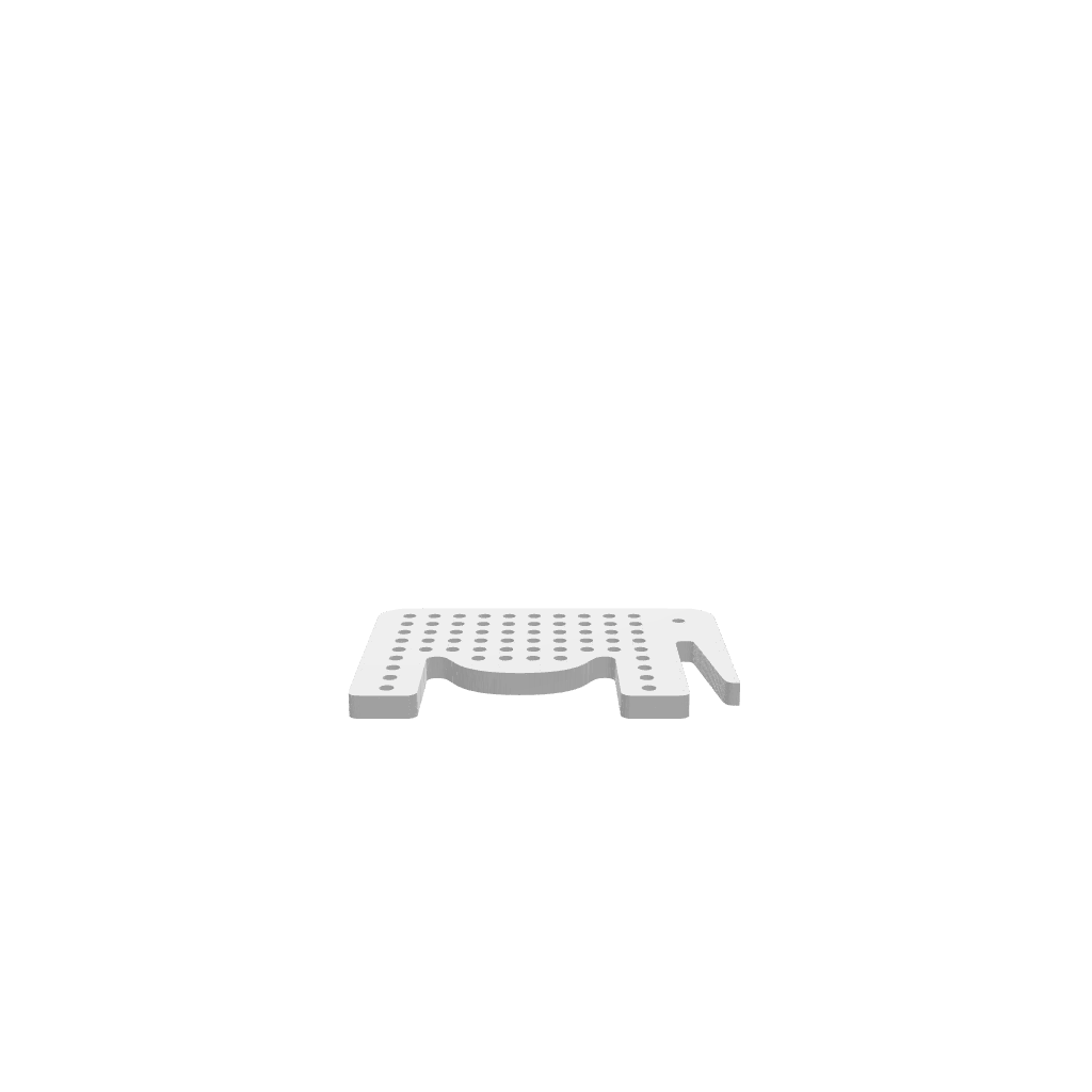 GLB of render file of Elephant Lacing Toy, a 3D digital model used for previewing, customizing, and preparing the design for CNC cutting or laser projects.