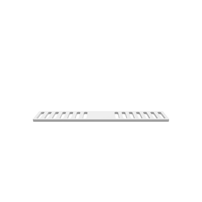 GLB of render file of an engravable crumb grate, ideal for custom designs and text engraving.
