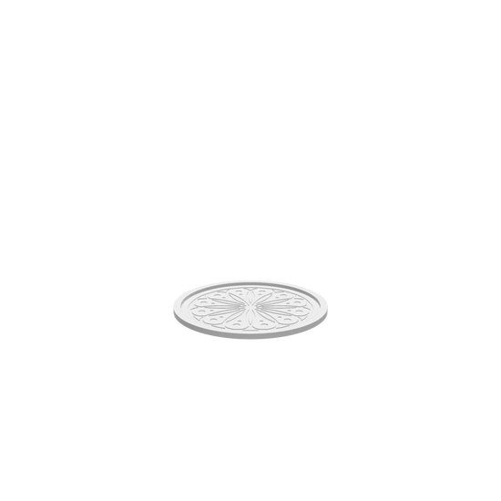 GLB of render file of the same flower mandala cookie tray, ready for 3D viewing and visualization.