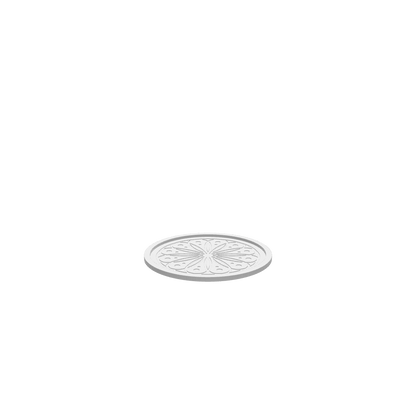 GLB of render file of the same flower mandala cookie tray, ready for 3D viewing and visualization.