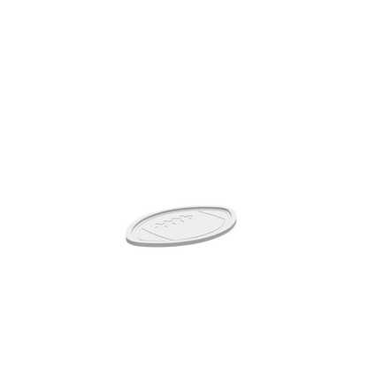 GLB of render file of a Football Fall Tray, a decorative tray design ideal for fall-themed home décor or sports-inspired displays.