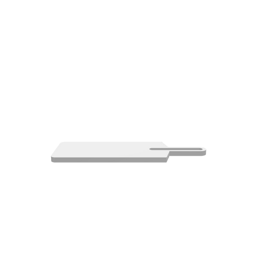GLB of render file of a medium cheese board featuring a gap handle, ready for virtual display.
