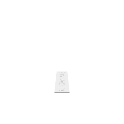 GLB of render file of Ghost Welcome Porch Board, a decorative sign used to add a spooky but cute welcome display for doors, porches, or entryways.