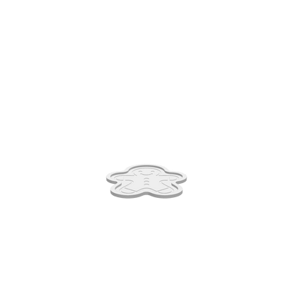GLB of render file of a Gingerbread Man Christmas Tray, ready for 3D visualization or digital mockups.