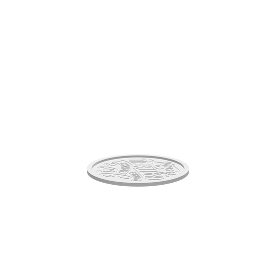 GLB of render file of the "Give Thanks" Thanksgiving tray, ready for 3D viewing and visualization in digital projects.