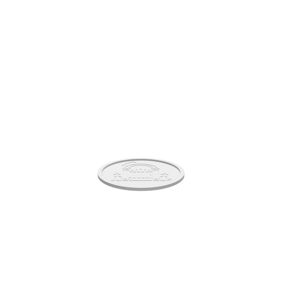 GLB of render file of a Halloween-themed graveyard gate tray, ready for 3D visualization or digital use.