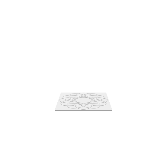 GLB of render file of Guilloche Art 1, a 3D preview model used to visualize the design before manufacturing or presentation.