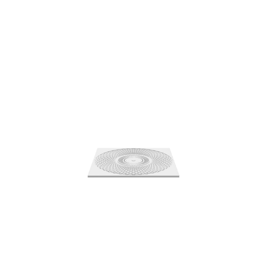 GLB of render file of Guilloche Art 2, a 3D preview model used to visualize the design before manufacturing or presentation.