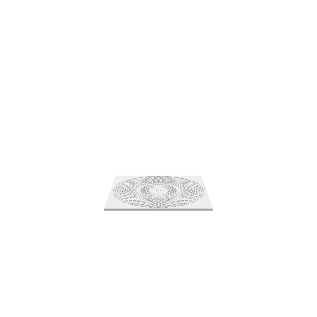 GLB of render file of Guilloche Art 2, a 3D preview model used to visualize the design before manufacturing or presentation.
