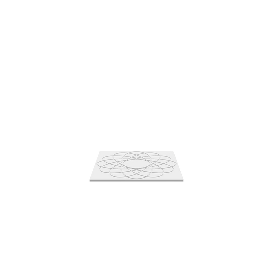 GLB of render file of a detailed guilloche art base used as a visual preview for how the finished design will look when produced.