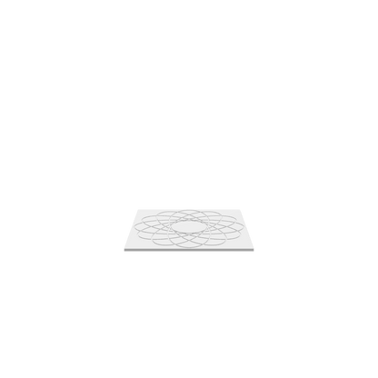 GLB of render file of a detailed guilloche art base used as a visual preview for how the finished design will look when produced.
