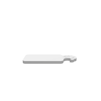 GLB of render file of Hawk Handle Cheese Board, displaying a realistic 3D view of the board with a handle for serving cheese and snacks.