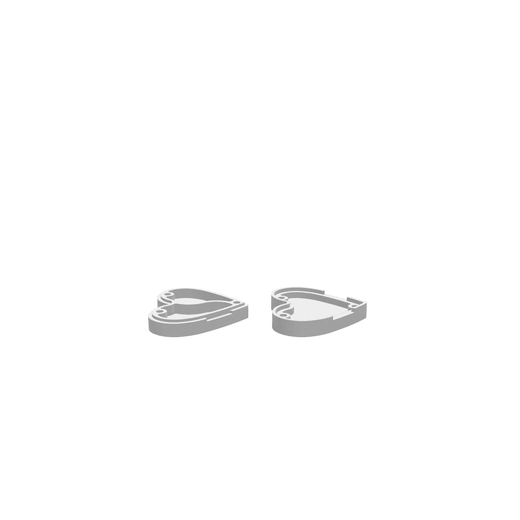 GLB of render file of a heart dice tray used for holding and rolling dice in board games, card games, and RPG sessions.