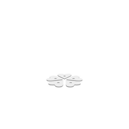 GLB of render file of a heart petals jewellery box with a clear acrylic lid, ideal for storing rings and small jewelry items.