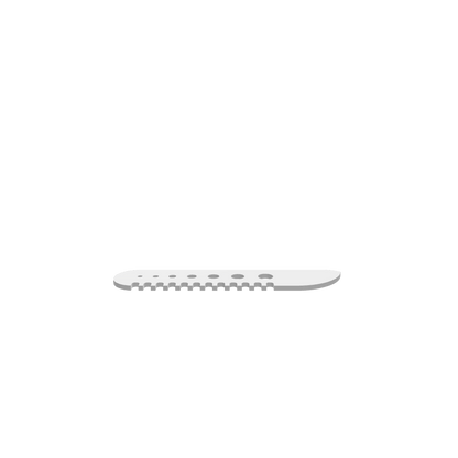 GLB of render file of a practical herb stripper knife, perfect for quick and effortless kitchen prep.
