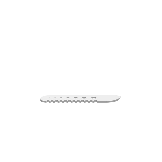 GLB of render file of a practical herb stripper knife, perfect for quick and effortless kitchen prep.