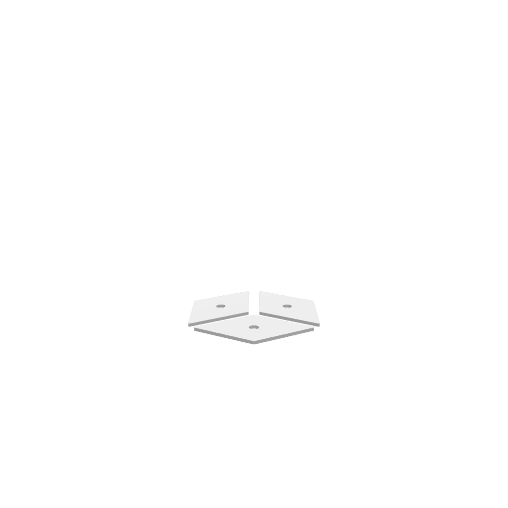 GLB of render file of a hexagon jewellery box with a clear acrylic lid, displaying a clean, modern look for storage or display.