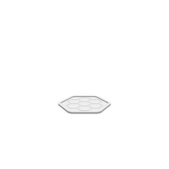 GLB of render file of the Hexagon Stack Cookie Tray, ready for 3D viewing and digital presentations.