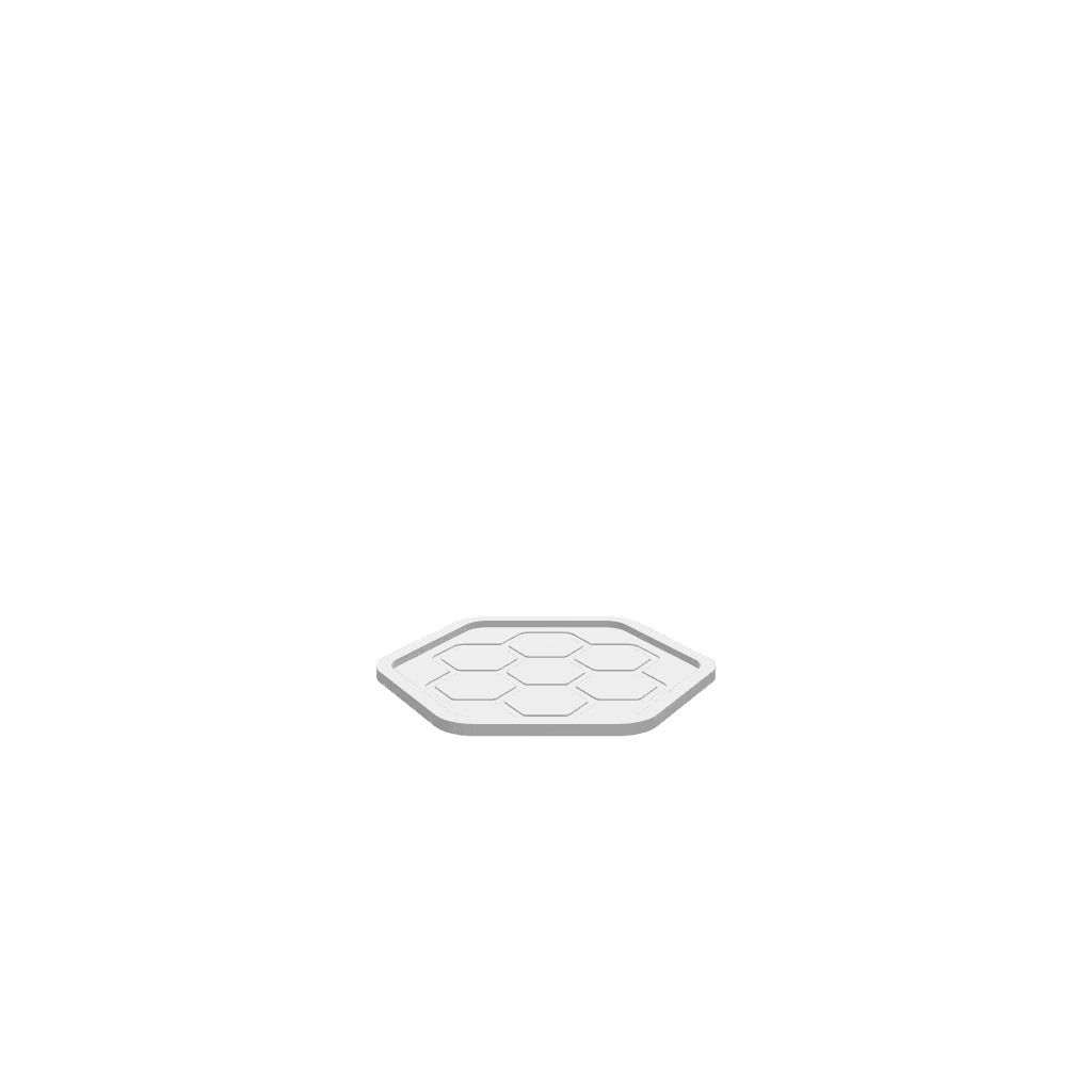 GLB of render file of the Hexagon Stack Cookie Tray, ready for 3D viewing and digital presentations.
