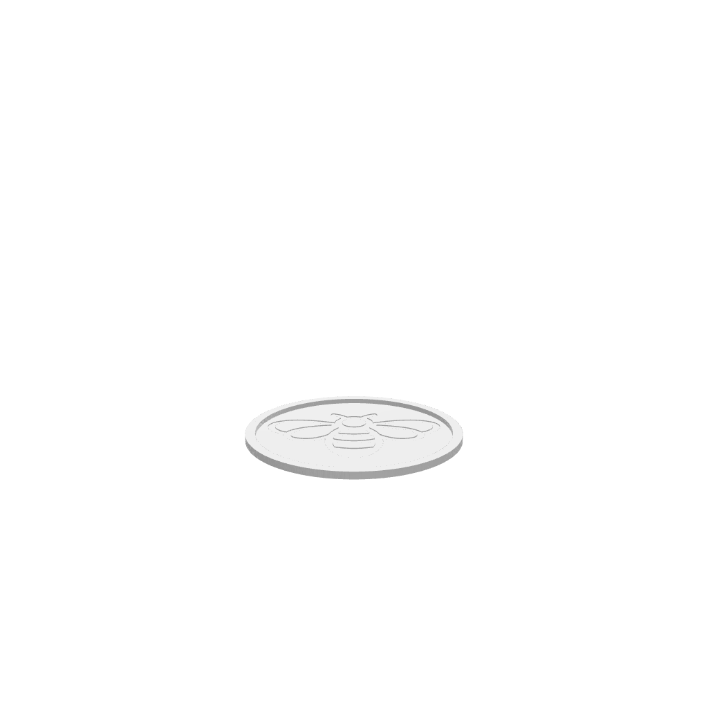 GLB of render file of a Honey Bee Cookie Tray, designed for 3D viewing and virtual presentation.