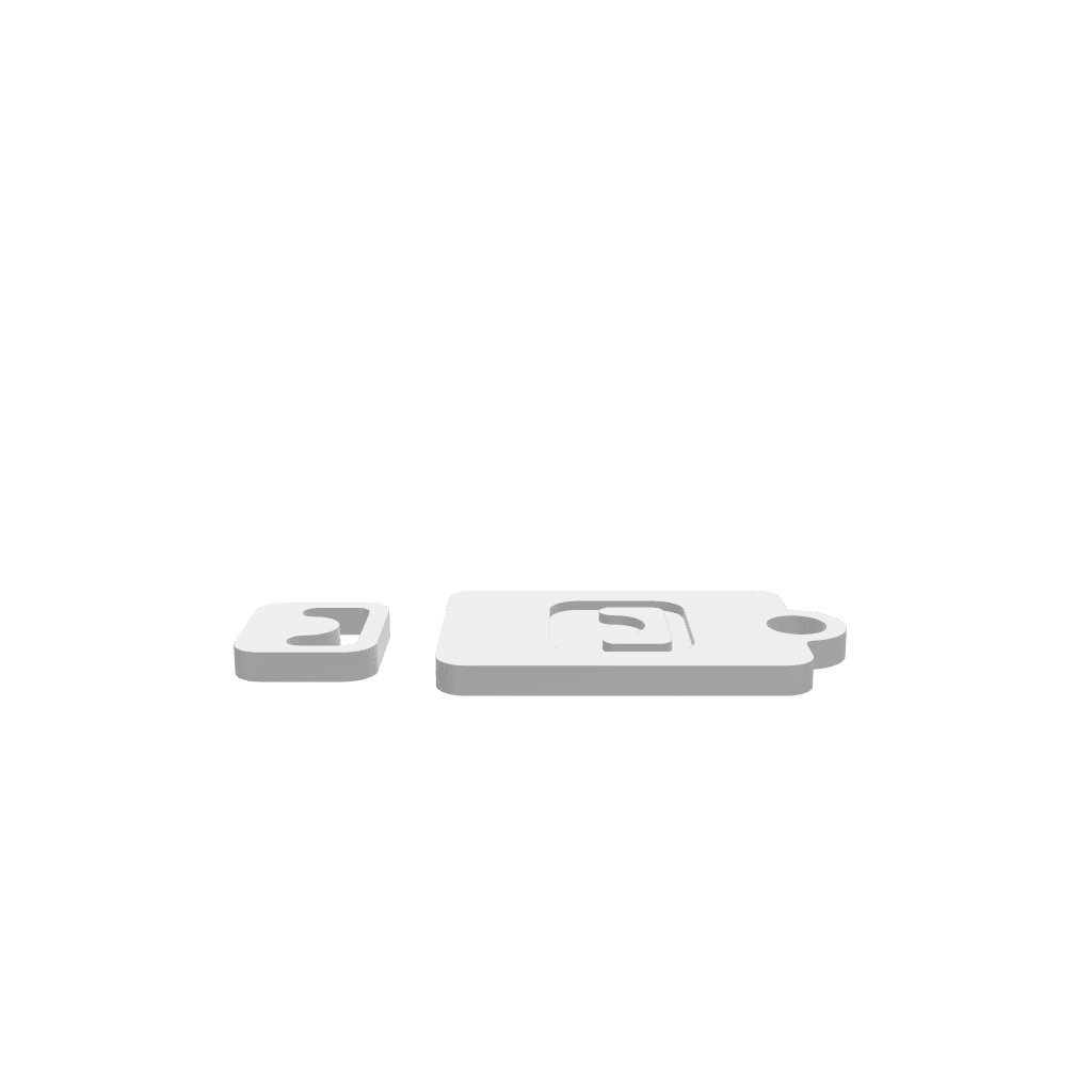 GLB of render file of a kids’ cutting board set with a child-friendly nesting knife.