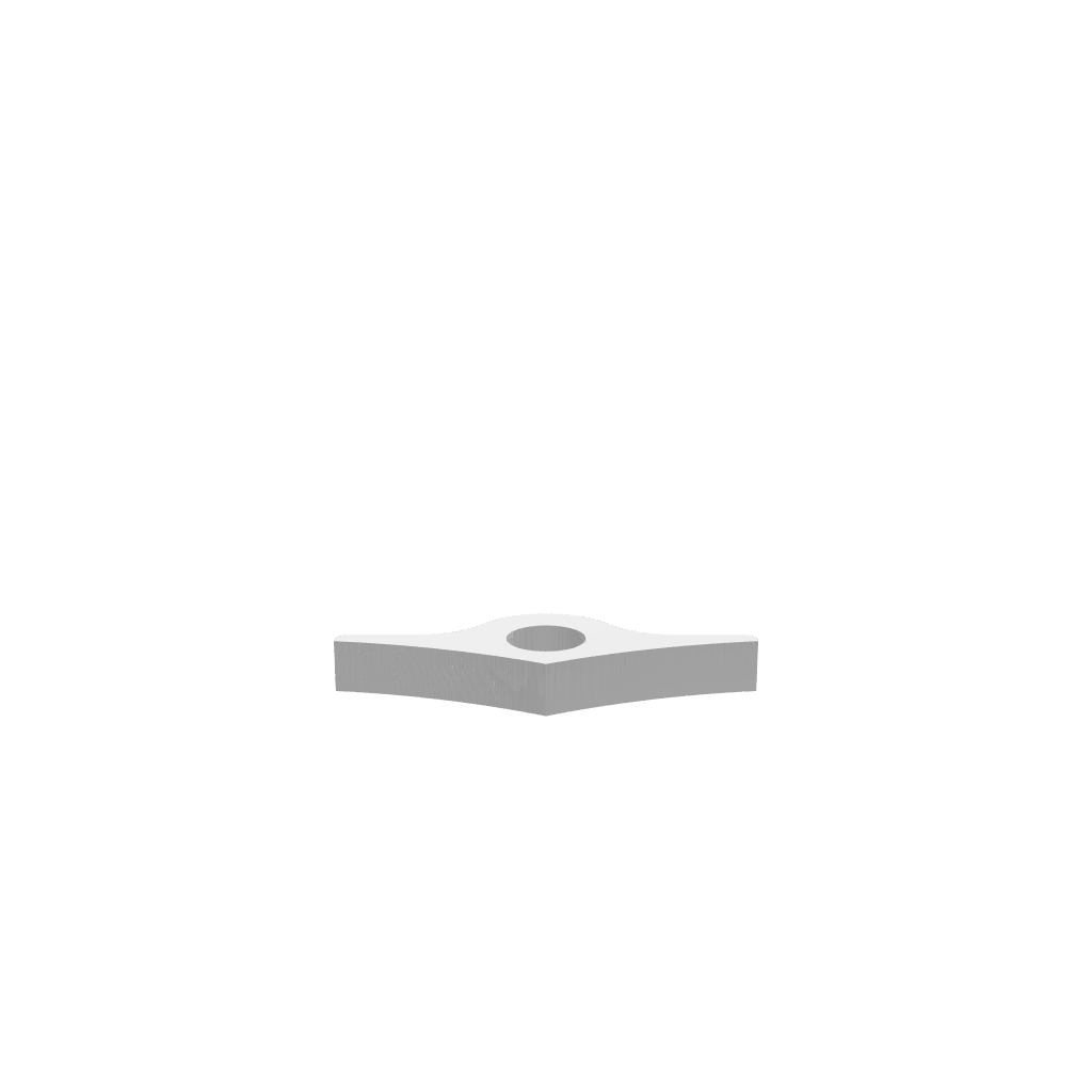 GLB of render file of Lunar Thumb Holder, a 3D model used for previewing and visualizing the product’s shape and design before production.