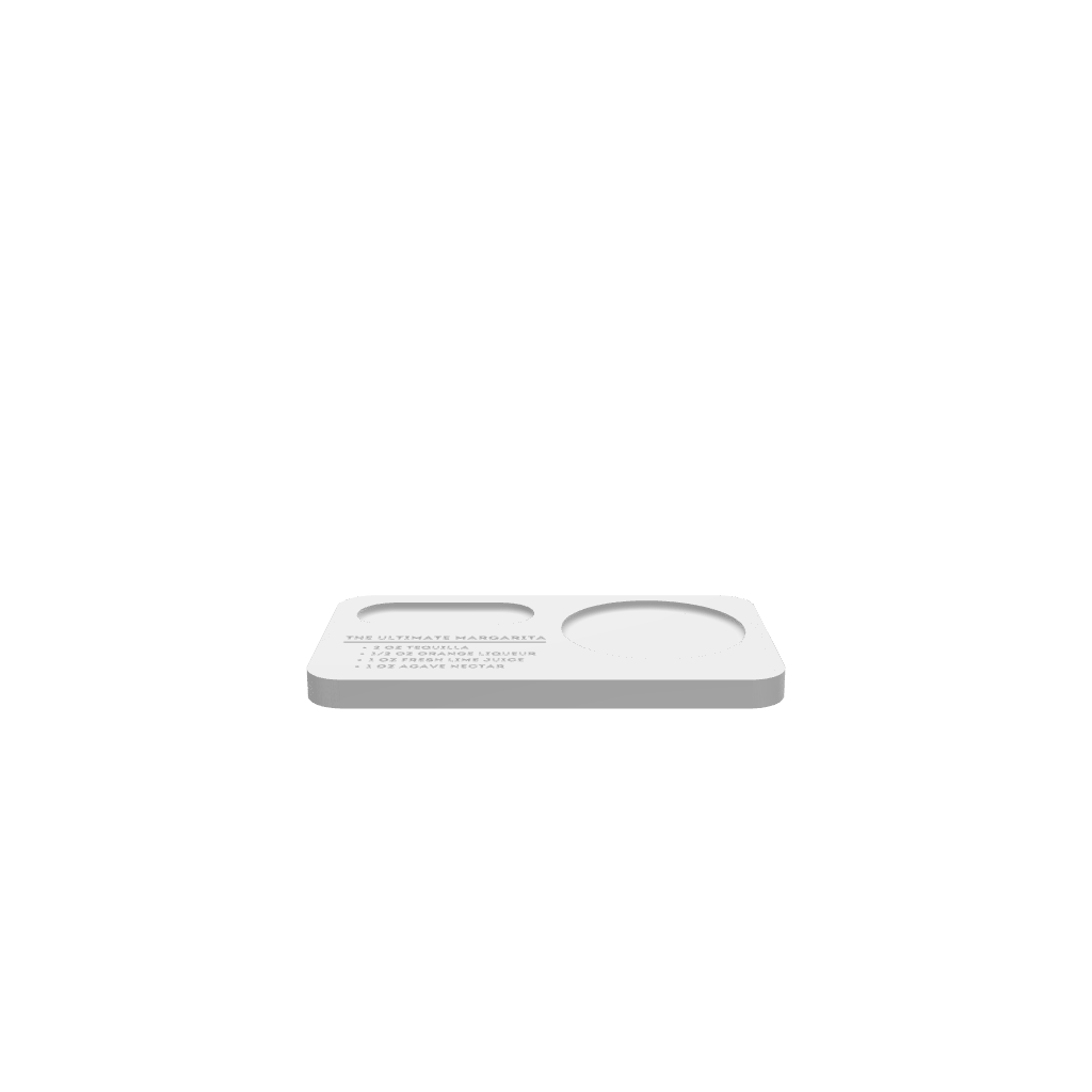 GLB file of a Margarita Cocktail Board 3D model, ready for carving or 3D display.