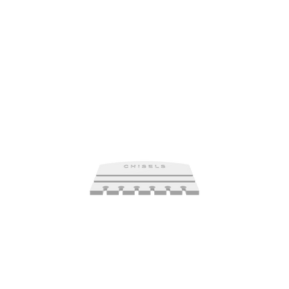 GLB of render file of a Minimalist Chisel Holder, perfect for visualizing the design in 3D before cutting.