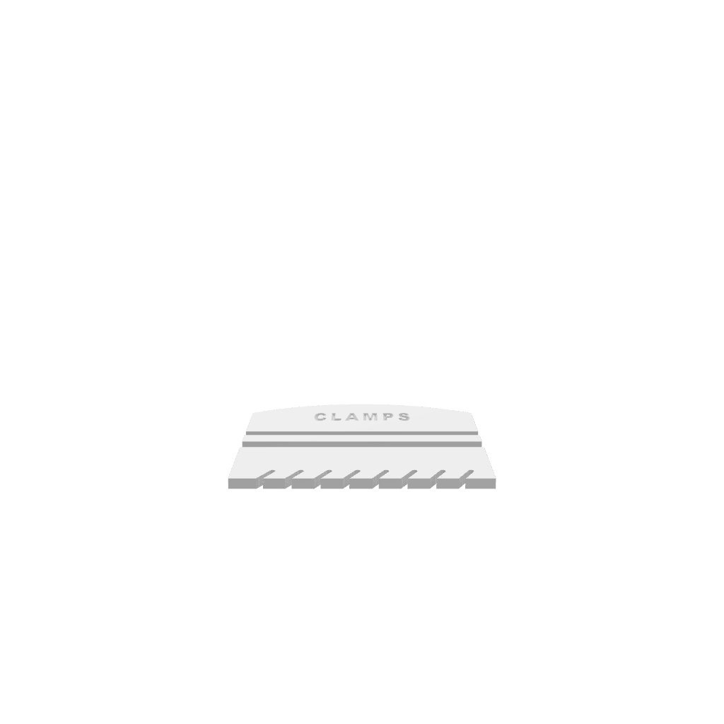 GLB of render file of a Minimalist Clamp Holder, ready for 3D viewing and visualization in your projects.