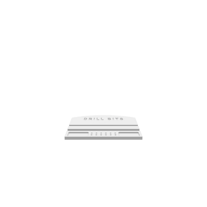 GLB of render file of a minimalist drill bit holder, perfect for visualizing or 3D printing a compact and tidy drill bit organizer.
