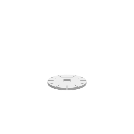 GLB of render file of a simple, elegant one-sided clock, ready for 3D visualization or digital display.