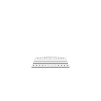 GLB of render file of a compact, modern screwdriver holder perfect for easy tool storage and display.