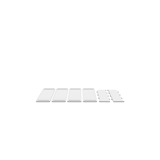 GLB of render file of a modern 4-tier display stand, ideal for 3D visualization or virtual presentations.
