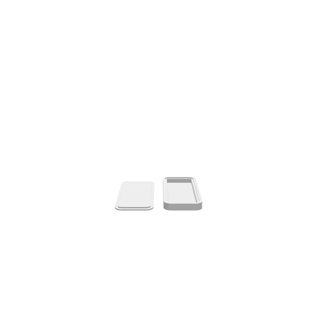 GLB of render file of a modern pencil box used for previewing the 3D model, helping users visualize the final product before production.