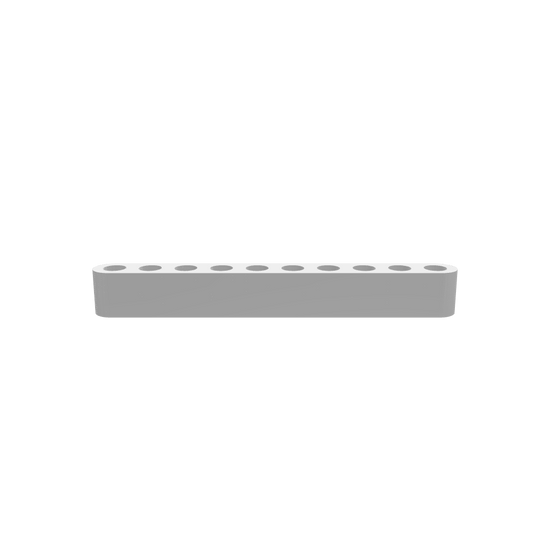 A 3D render of CNC file showing a Modern Propagation Station 10x featuring ten test-tube style holders arranged in a modern wooden base for displaying plant cuttings.