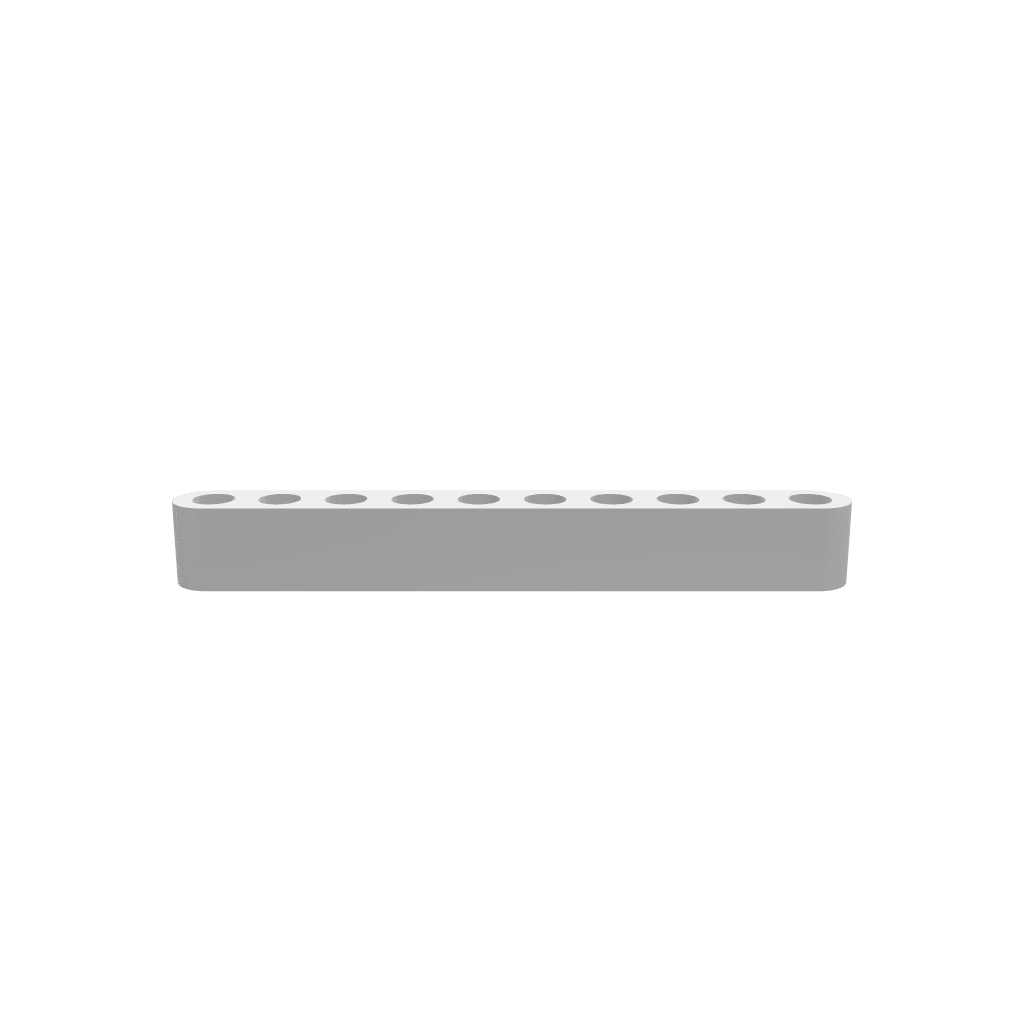 A 3D render of CNC file showing a Modern Propagation Station 10x featuring ten test-tube style holders arranged in a modern wooden base for displaying plant cuttings.