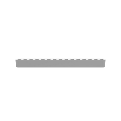A 3D render of CNC file showing a Modern Propagation Station 15x featuring ten test-tube style holders arranged in a modern wooden base for displaying plant cuttings.
